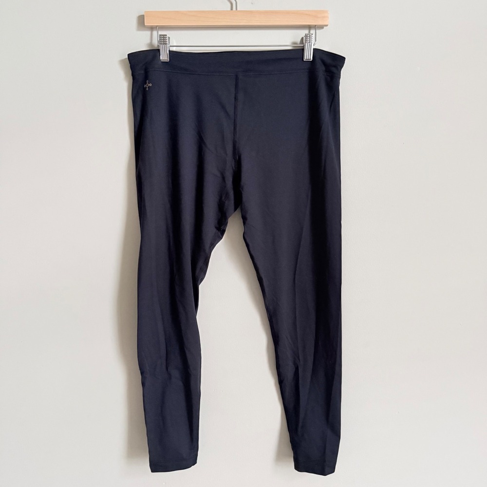 Tommie Copper CoolCopper Women XL Black Compression Leggings Activewear Pants
